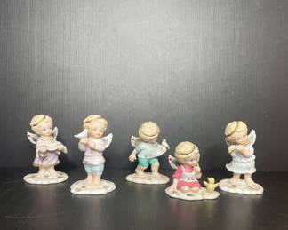 Bronson Collectibles Tender Hearts angel figurine collection vtg