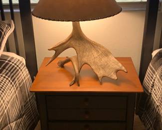 Moose Horn Lamp