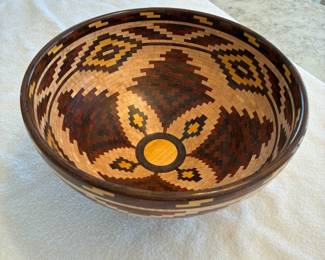 Segmented bowl materials, hard maple, bloodwood, wenge, yellowheart ,