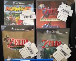 Nintendo GameCube Mario Kart, Nintendo GameCube Zelda, Nintendo GameCube Zelda Twilight, Nintendo GameCube Zelda Two-Game