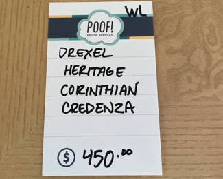 Drexel Heritage Corinthian Credenza 