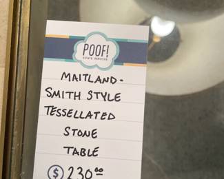 Maitland Smith Style Tessellated Stone Table 
