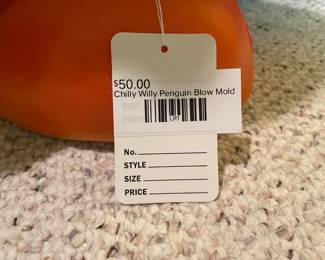 Chilly Willy Penguin Blow Mold 