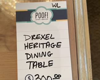 Drexel Heritage Dining Table 