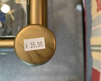 Glass Top Side Table 