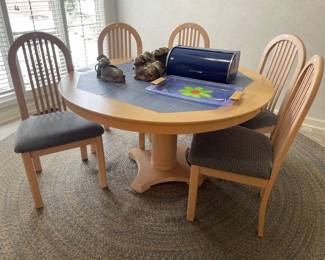 Post Modern Style Dining Set Includes 6 Chairs