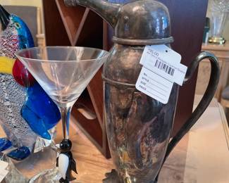 Art Deco Penguin Cocktail Shaker 