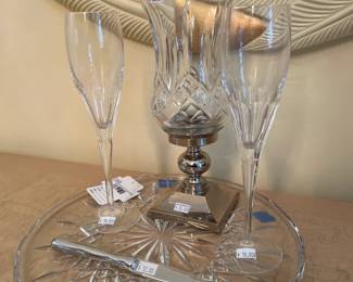 Waterford Lismore Footed Plate 