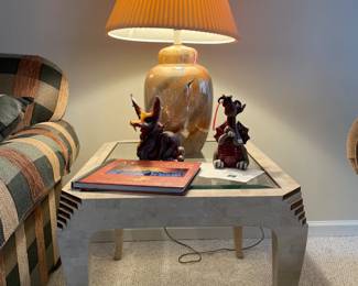 Maitland Smith Style Tessellated Stone Table 