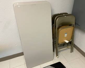 Folding Tables, Folding Chairs