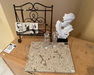 Drexel Heritage Corinthian Buffet, Mother and Baby Sculpture 