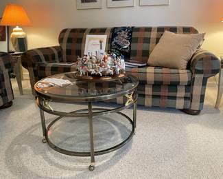 Glass Coffee Table, Vtg Disney Characters Carousel (12pc), Lazy Boy Couch