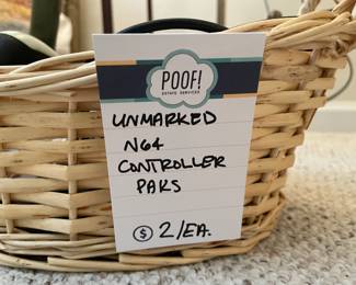 Unmarked N64 Controller Paks