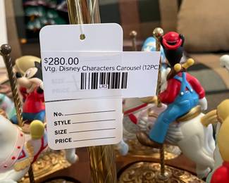 Vtg Disney Characters Carousel (12pc)