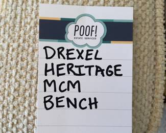 Drexel Heritage MCM Bench