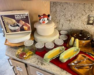 Pouring Shield, Corn Dishes 