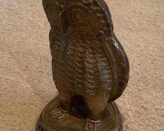 Antique brass, Philippine, tribal owl