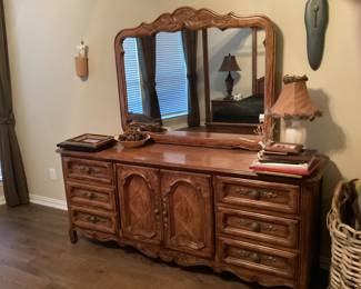 Dresser and mirror