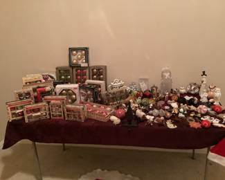 Vintage glass Christmas ornaments 