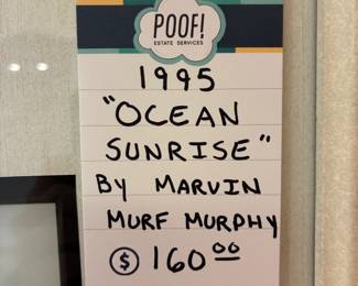 1995 "Ocean Sunrise" by Marvin Murf Murphy
