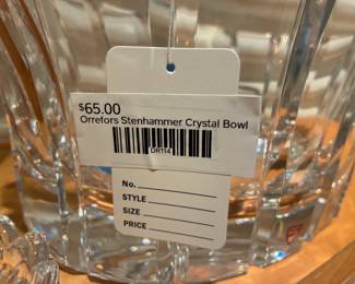 Orrefors Stenhammer Crystal Bowl