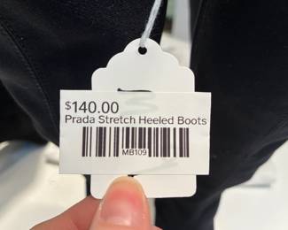 Prada Stretch Heeled Boots