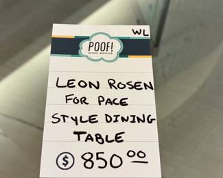 Leon Rosen For Pace Style Dining Table