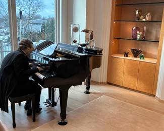 Young Chang Baby Grand Player Piano w/ Player Puppet