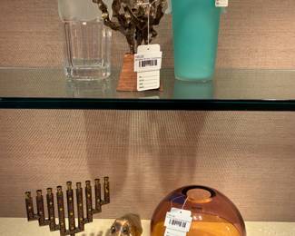 Menahem Berman Candelabra, Orrefors Anne Nilsson Vase