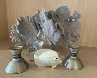 Candle Holders, Coral