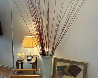 Villeroy & Boch Vase, MCM Style Magazine Rack