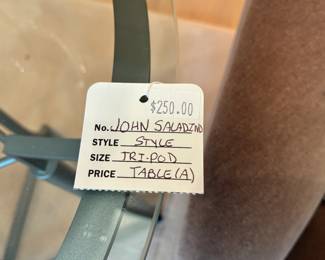 John Saladind Style Tri-pod Table (A)