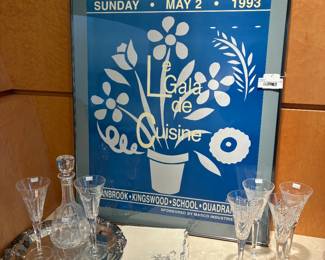 Waterford Millennium "Wishes" Flutes, Cranbrook Le Gala De Cuisine Poster