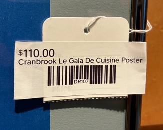 Cranbrook Le Gala De Cuisine Poster