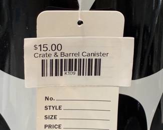 Crate & Barrel Canister