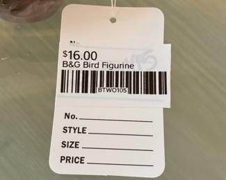 B & G Bird Figurine