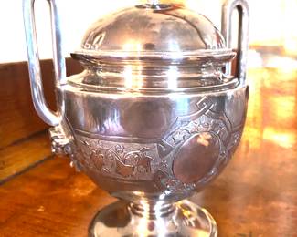 19th C. Tiffany & Co. sterling silver lidded bowl