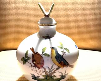Herend "Rothchild Bird" perfume bottle