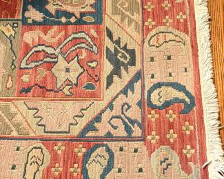 Flat-weave 8'x10 area rug