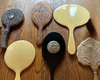 Collection of handheld.avictorian mirrors