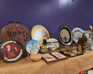 Lots of plates and home decor for sale from East Africa, North Africa, Europe, the Middle East and Turkey.