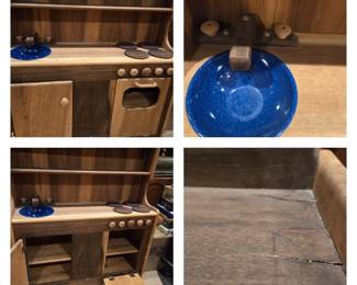 Hand-crafted solid wood kids play kitchen