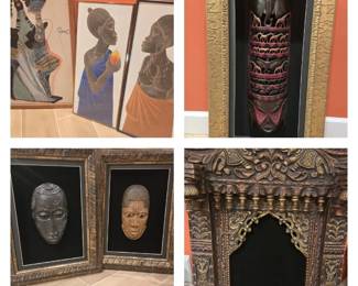 African and Indian artwork (just a selection...many more)