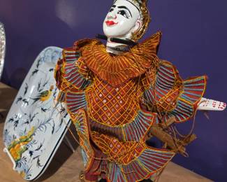 A beautiful Thai marionette in a stand