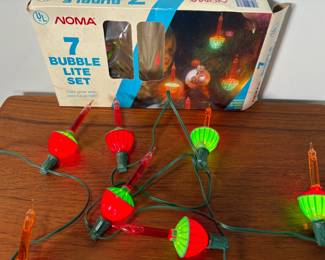 Original Vintage Noma Bubble Lights, Working - In Original Box