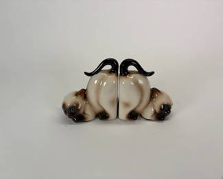 Vintage Lefton Siamese Cat Bookends