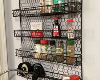 Spice Rack with Spices