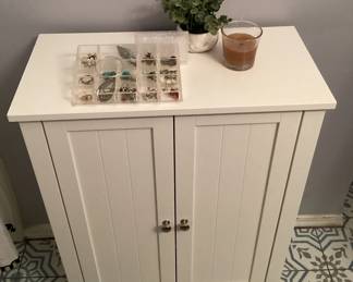 2 Door White Cabinet