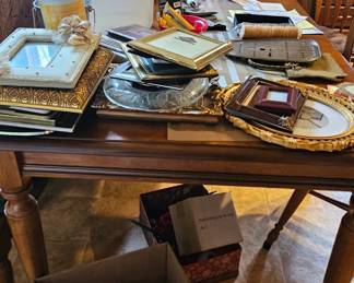 Dining table with 4 chairs and a bench