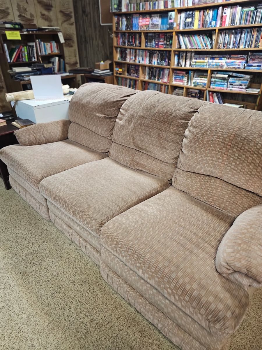 Marked down couch with two recliner $35.00